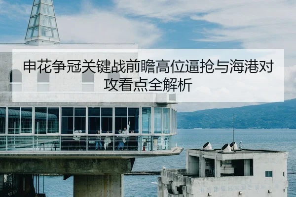 申花争冠关键战前瞻高位逼抢与海港对攻看点全解析